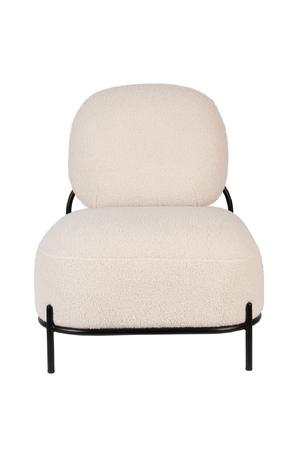 White Modern Lounge Chair | DF Polly | OROA.com
