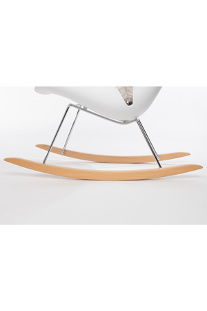 White Upholstered Rocking Chair | DF Rocky | OROA.com