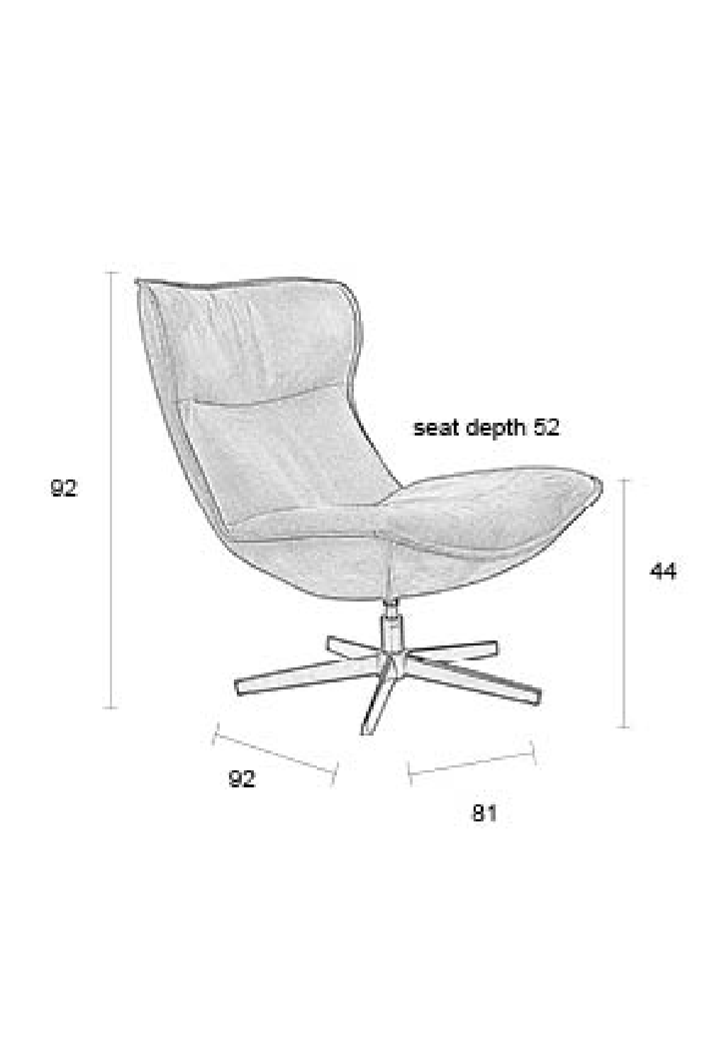 Modern Lounge Chair | DF John | OROA.com
