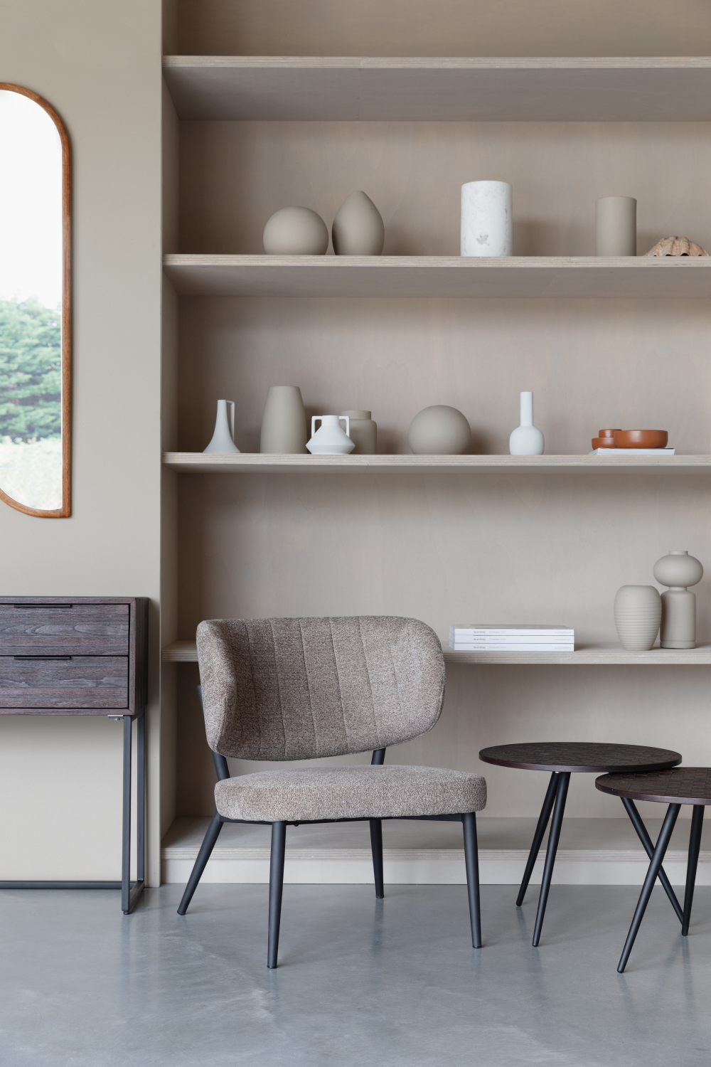 Curved-Back Lounge Chairs (2) | DF Sanne | OROA.com