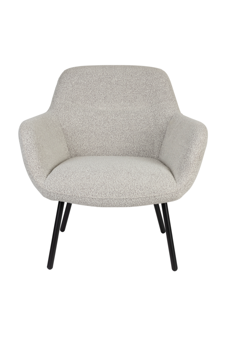 Beige Bouclé Lounge Chair | DF Dude | OROA