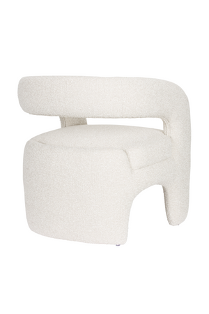 White Curved Lounge Chair | DF Nova | OROA.com