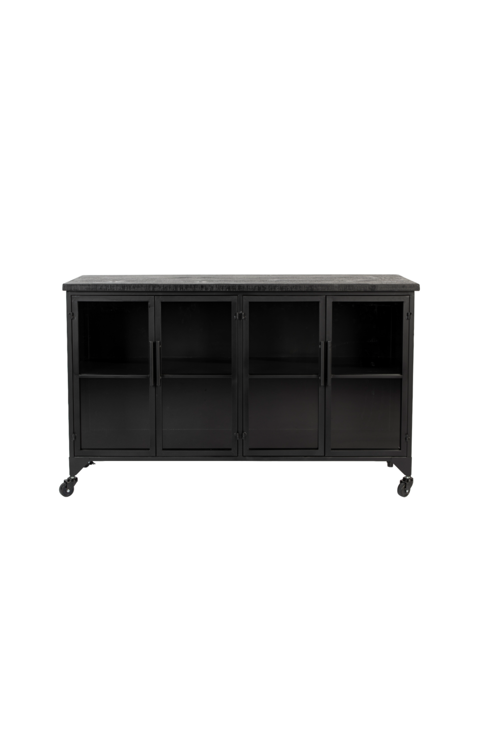 Lacquered Black Low Cabinet | DF Ferre | OROA.com