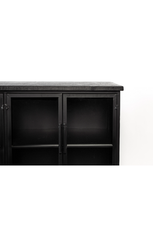 Lacquered Black Low Cabinet | DF Ferre | OROA.com