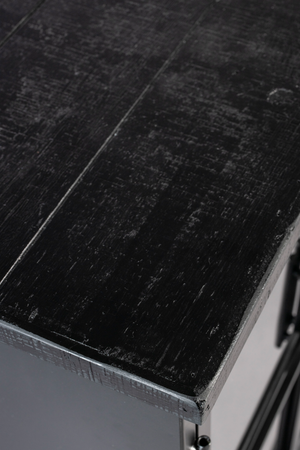 Lacquered Black Low Cabinet | DF Ferre | OROA.com