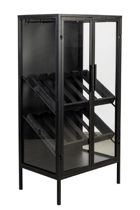 Black Wooden Wine Cabinet | DF Rob | Oroatrade.com