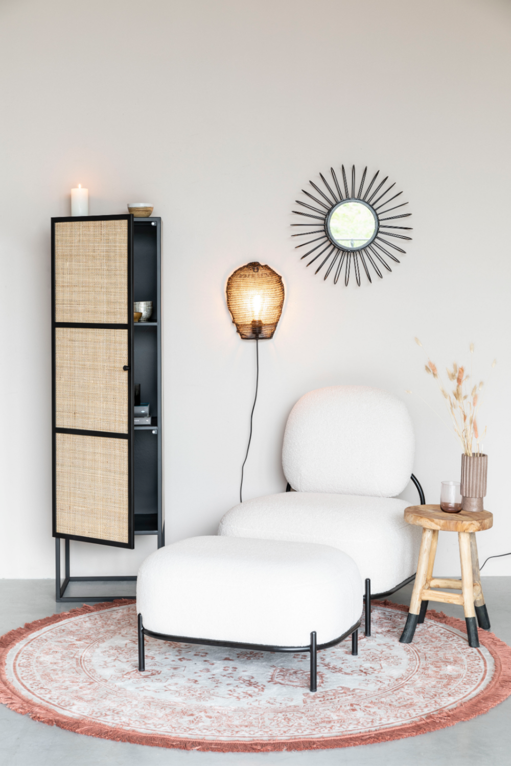 Rattan Webbing Modern Cabinet | DF Guuji | OROA.com