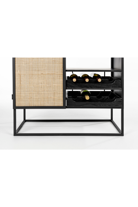 Rattan Webbing Wine Cabinet | DF Guuji | OROA.com