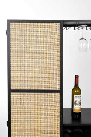 Rattan Webbing Wine Cabinet | DF Guuji | OROA.com
