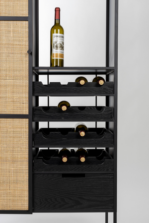 Rattan Webbing Wine Cabinet | DF Guuji | OROA.com