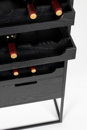 Rattan Webbing Wine Cabinet | DF Guuji | OROA.com