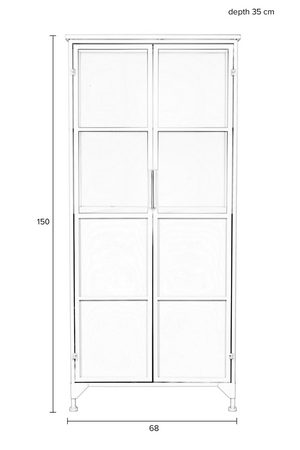 White Metal Cabinet | DF Miya | OROA.com