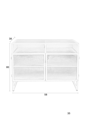 Green Metal Cabinet | DF Herbe | OROA.com