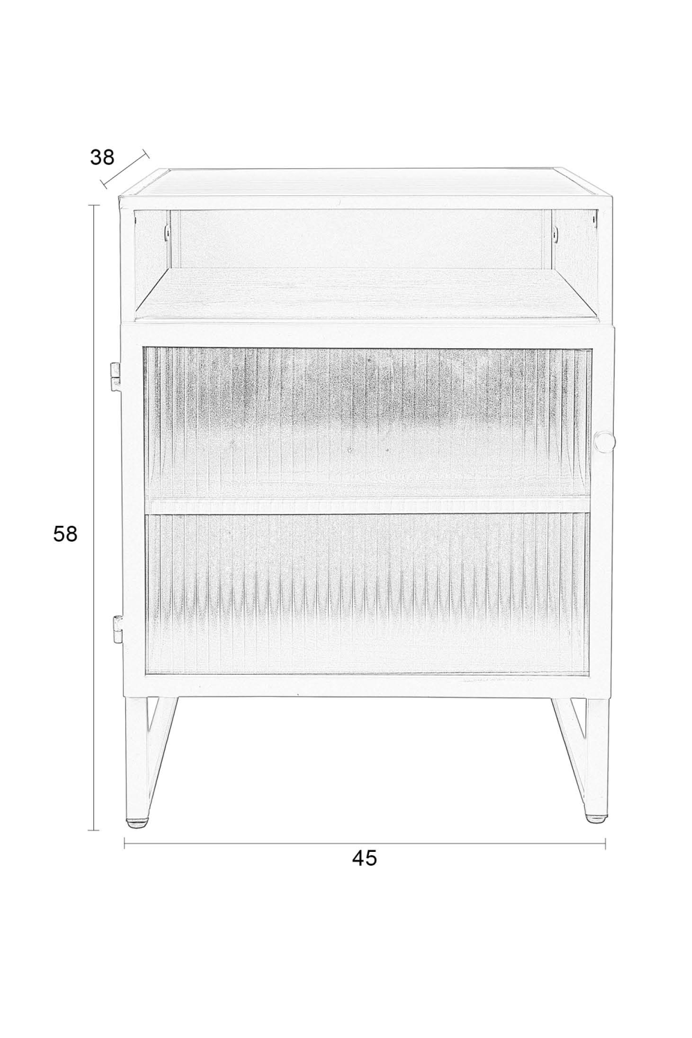 Green Metal Cabinet | DF Herbe | OROA.com