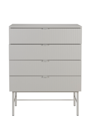 White 4-Drawer Cabinet | DF Cayo | OROA.com