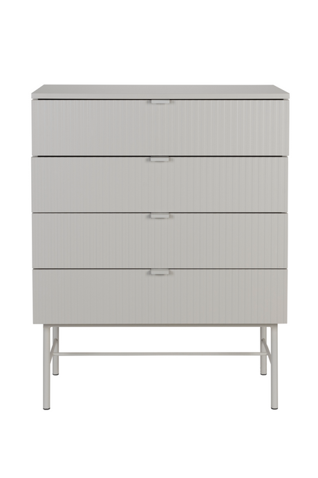 White 4-Drawer Cabinet | DF Cayo | OROA.com