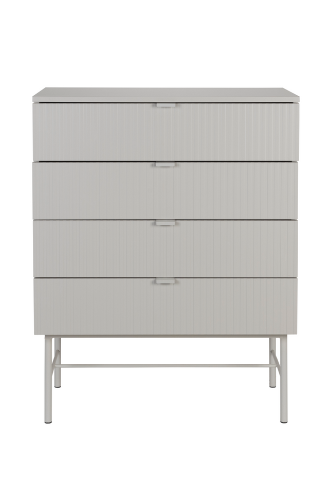 White 4-Drawer Cabinet | DF Cayo | OROA.com