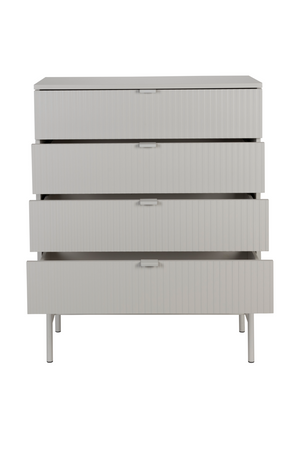 White 4-Drawer Cabinet | DF Cayo | OROA.com