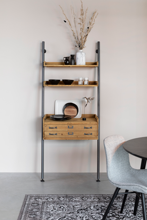Wooden Shelf With Drawer | DF Rook | OROA.com
