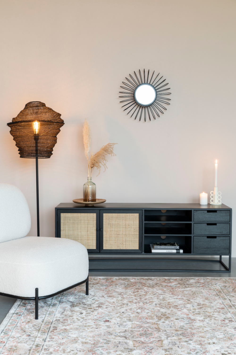 Black Wooden Sideboard | DF Guuji | OROA.com