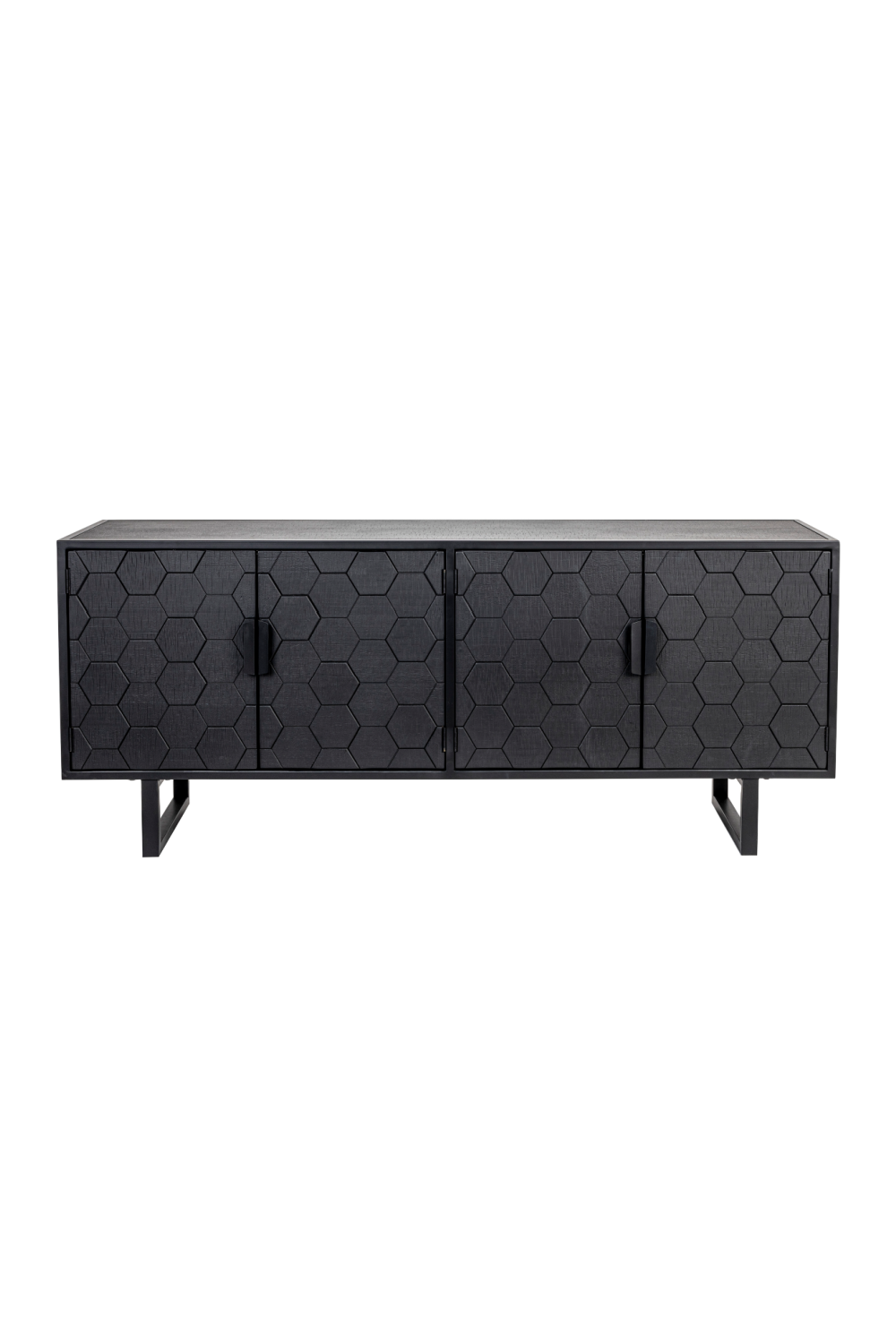Hexagon Pattern Fir Wood Sideboard | DF Linc | OROA.com