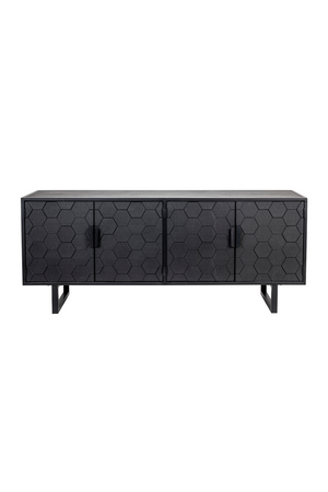 Hexagon Pattern Fir Wood Sideboard | DF Linc | OROA.com