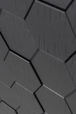 Hexagon Pattern Fir Wood Sideboard | DF Linc | OROA.com