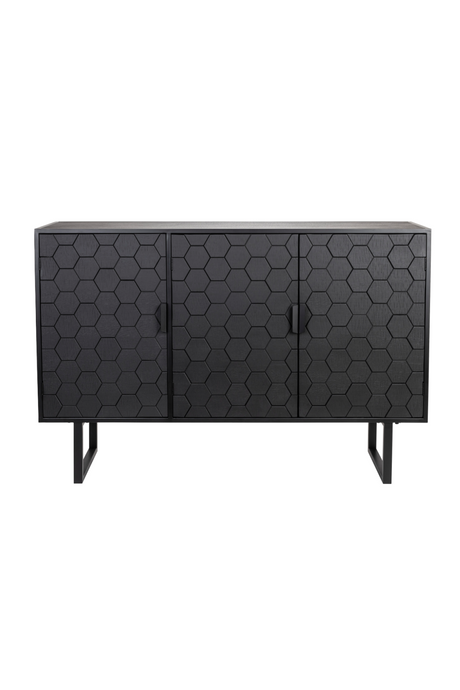 Hexagon Pattern Fir Wood Sideboard | DF Linc | OROA.com