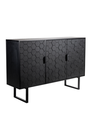 Hexagon Pattern Fir Wood Sideboard | DF Linc | OROA.com