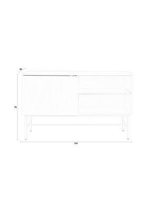 White Minimalist Sideboard | DF Cayo | OROA.com