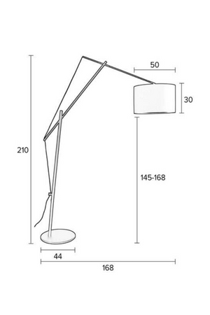Black Adjustable Task Floor Lamp | DF Tokio | Oroatrade.com