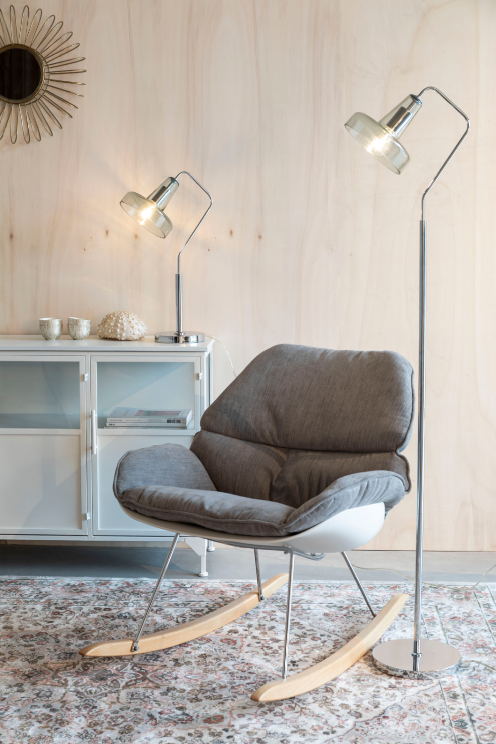 Industrial Glass Floor Lamp | DF Anshin | OROA.com