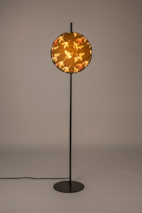 Printed Shade Floor Lamp | DF Jaylee | OROA.com