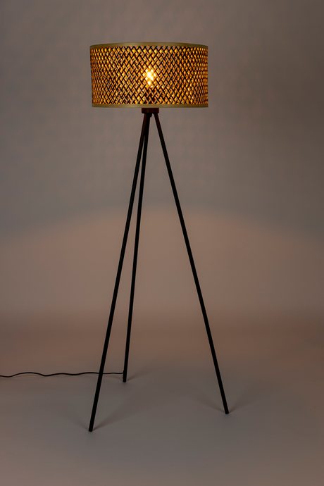 Modern Bamboo Tripod Floor Lamp | DF Isla Modern Bamboo Tripod Floor Lamp | DF Isla | OROA.com