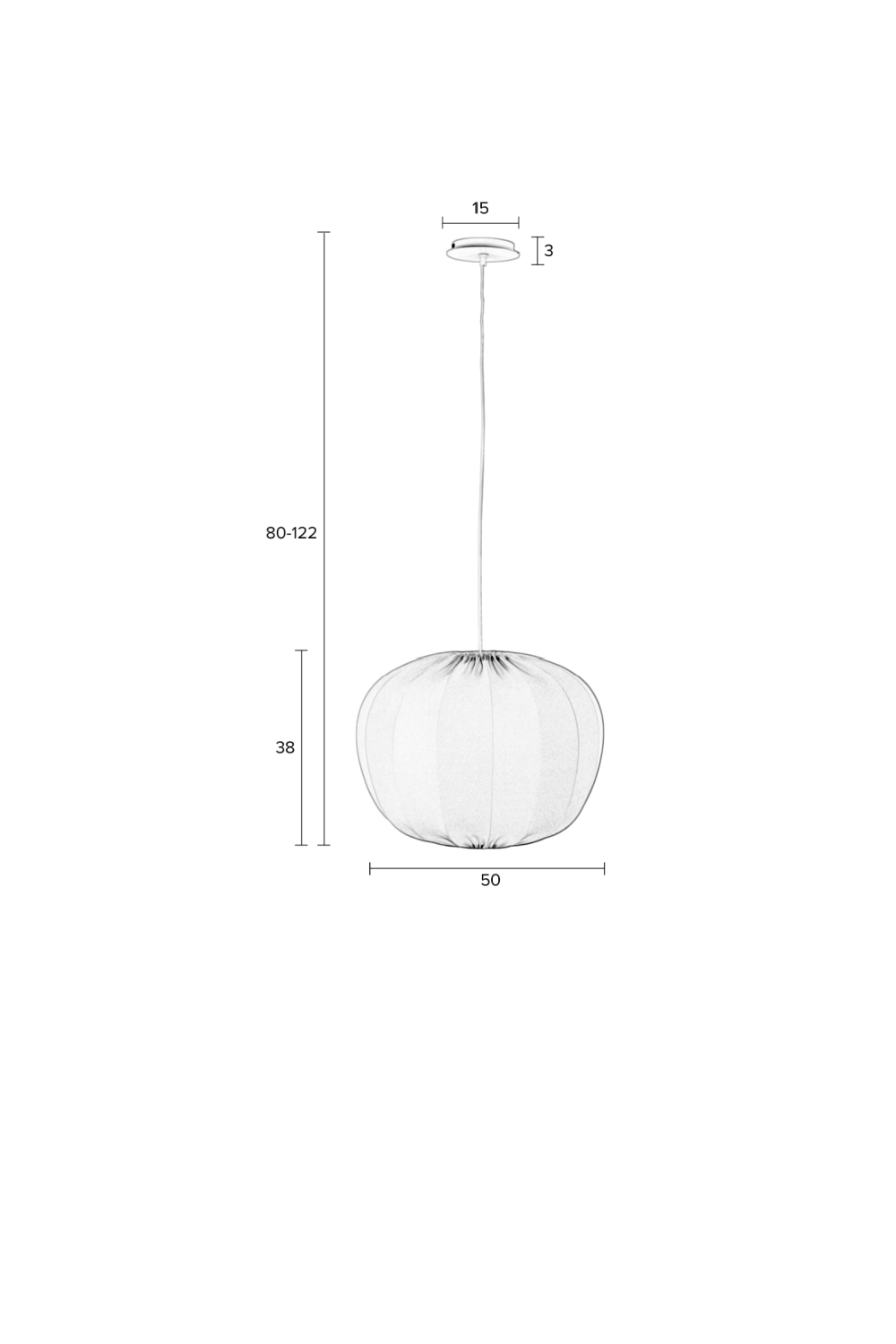 White Modern Pendant Lamp | DF Shem | OROA.com