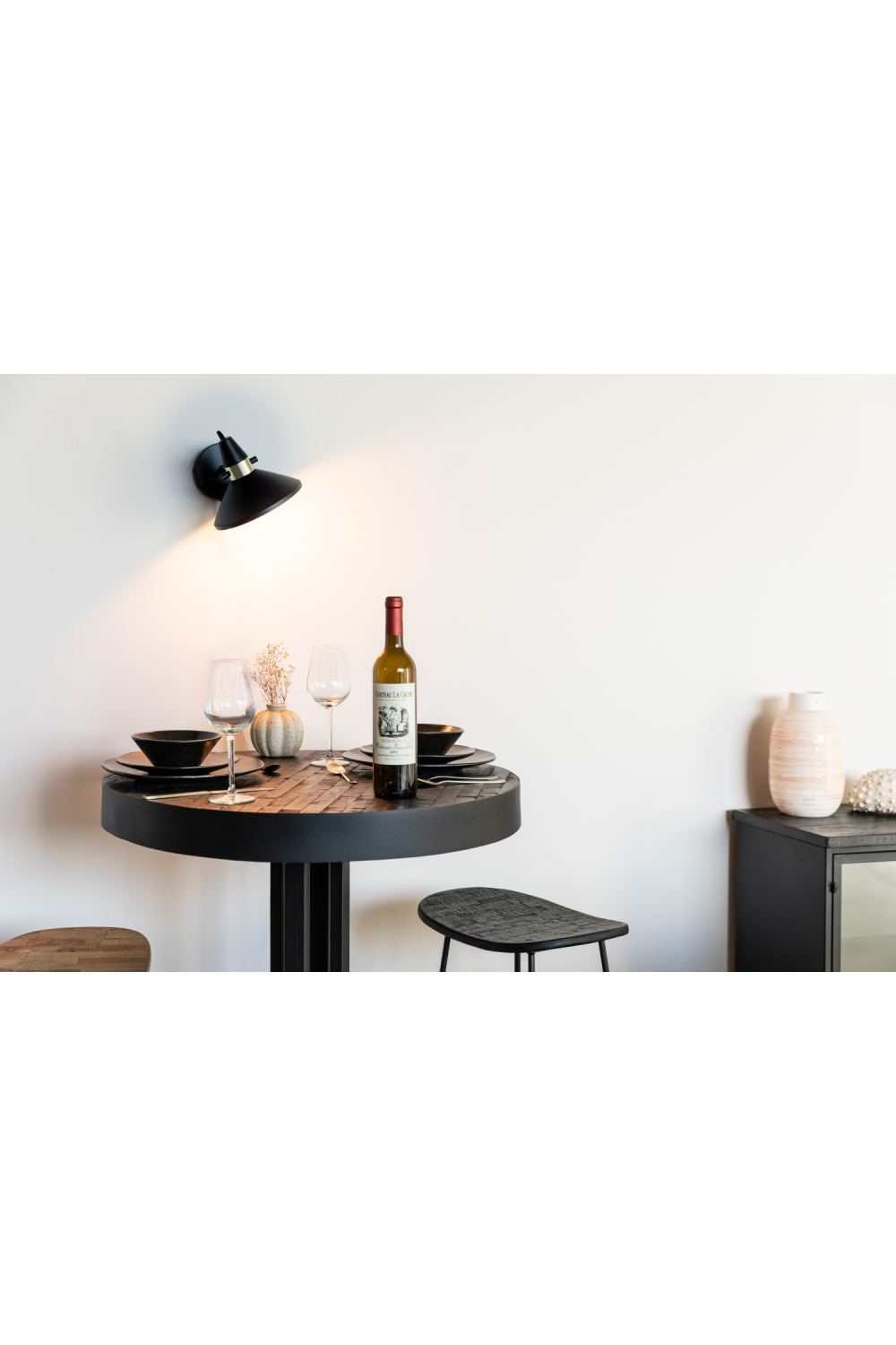 Black Iron Spot Wall Lamp | DF Jona | Oroatrade.com