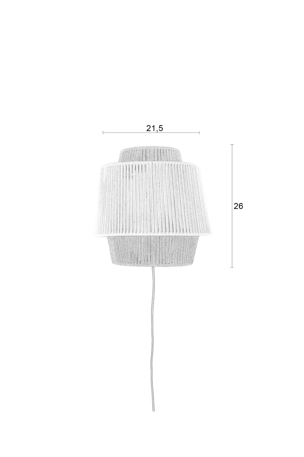 Cotton Thread Wall Lamp | DF Yumi | OROA.com