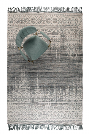 Handwoven Blue Carpet | DF Liv  | OROA.com