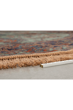 Round Green Vintage Carpet | DF Raz | Oroatrade.com