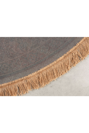 Round Green Vintage Carpet | DF Raz | Oroatrade.com