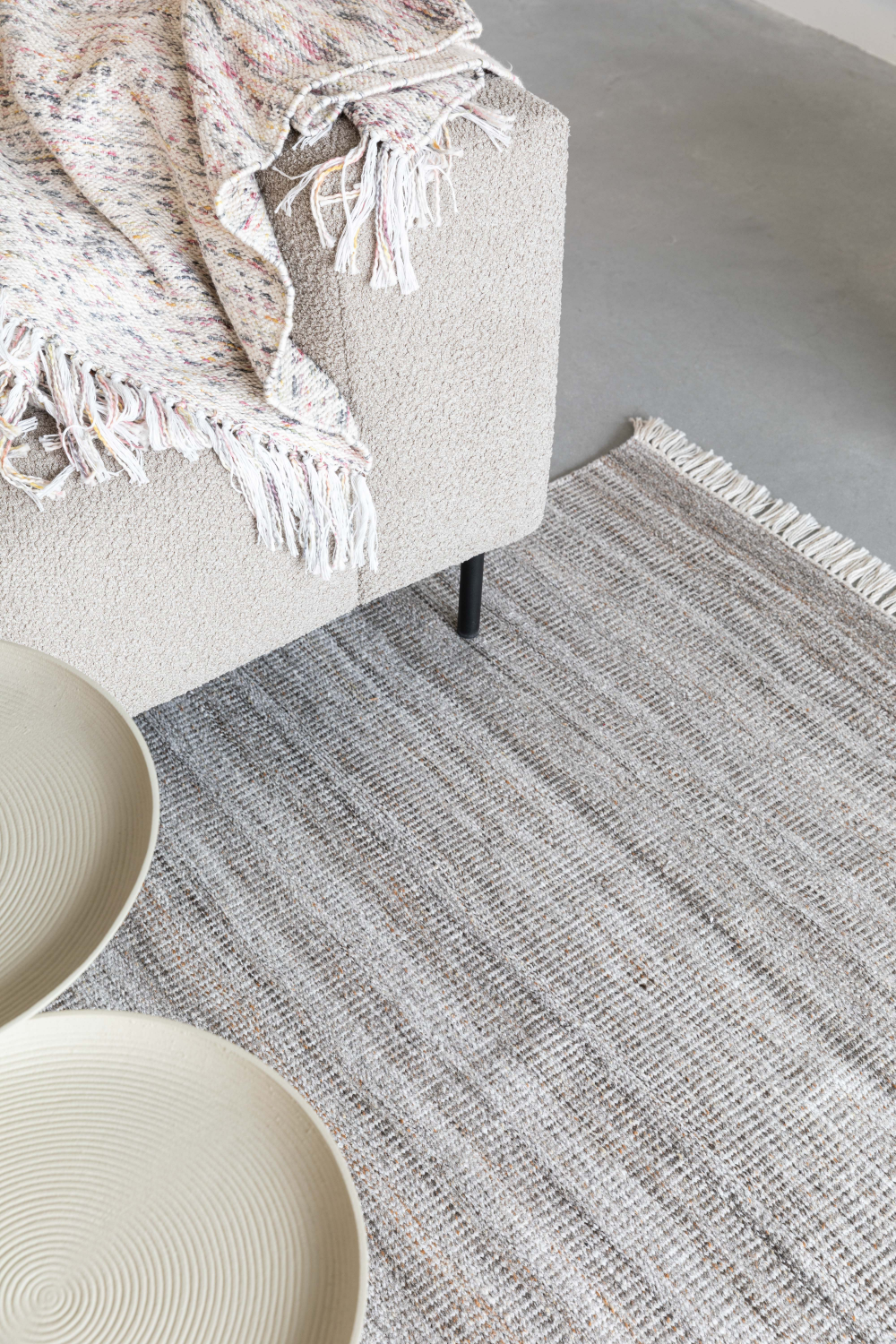 Minimalist Fringed Carpet 5' x 7'5" | DF Lorenzo | OROA.com
