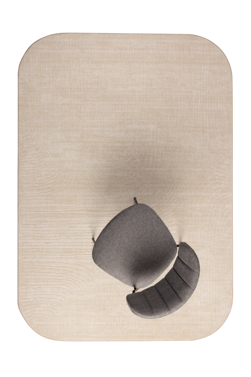 Beige Minimalist Carpet 5' x 7'5" | DF Lignes | OROA.com