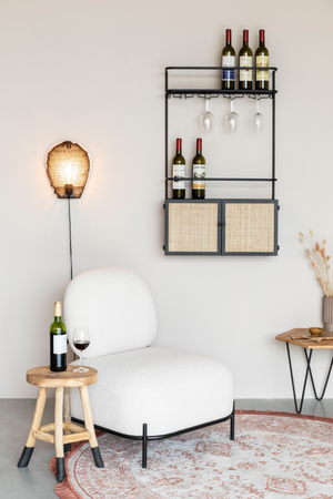 Modern Wall Wine Shelf | DF Guuji | OROA.com
