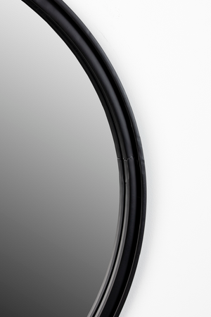 Round Black Minimalist Mirror | DF Matz | Oroa.com