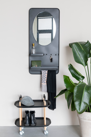 Metal Framed Mirror Shelf | DF Pascal | OROA.com