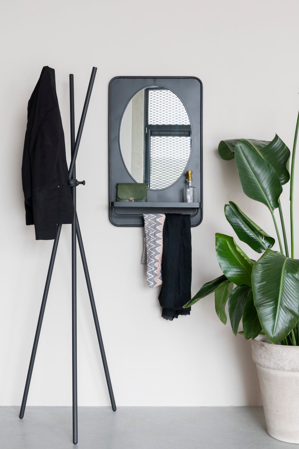 Metal Framed Mirror Shelf | DF Pascal | OROA.com