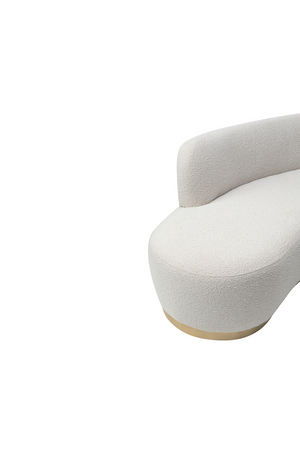 Boucle Sand Curved Sofa | Liang & Eimil Sasha | Oroa.com