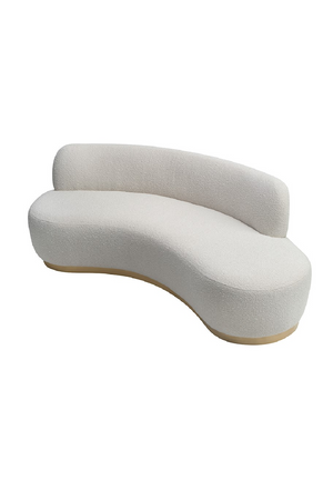 Boucle Sand Curved Sofa | Liang & Eimil Sasha | Oroa.com