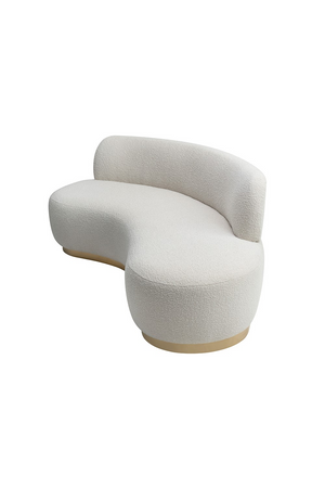 Boucle Sand Curved Sofa | Liang & Eimil Sasha | Oroa.com