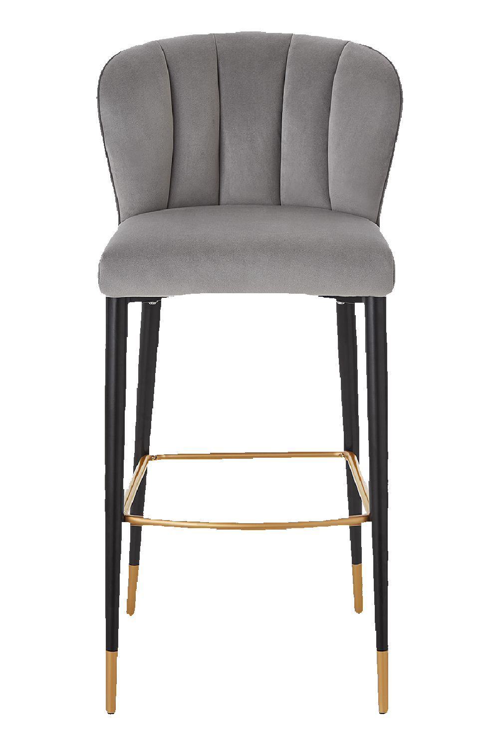 Channeled Gray Bar Stool | Liang & Eimil Maya | Oroa.com